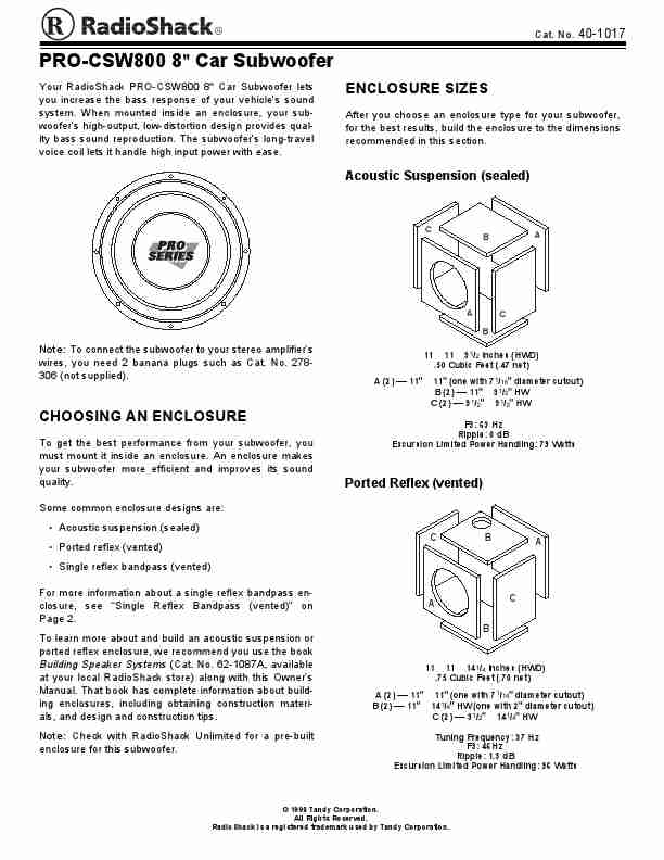 Radio Shack Car Speaker PRO-CSW800-page_pdf